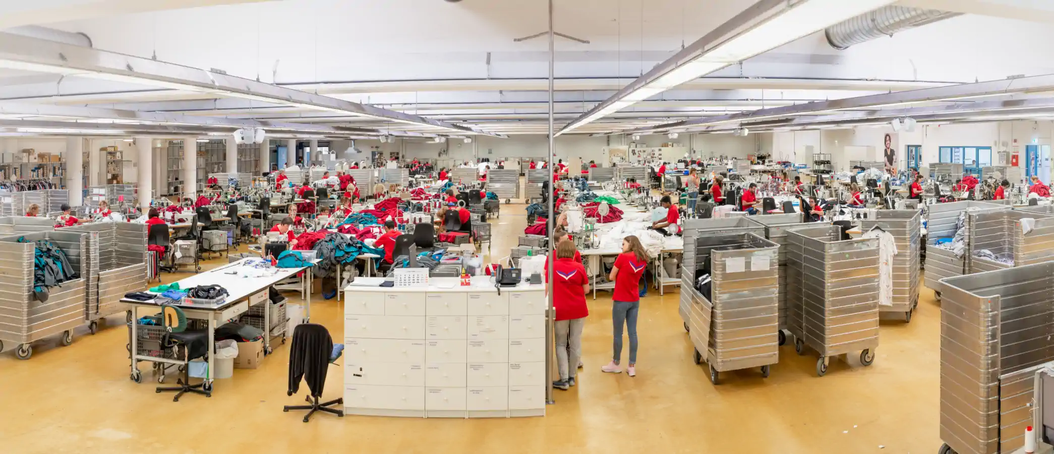Garment makers in the Trigema factory